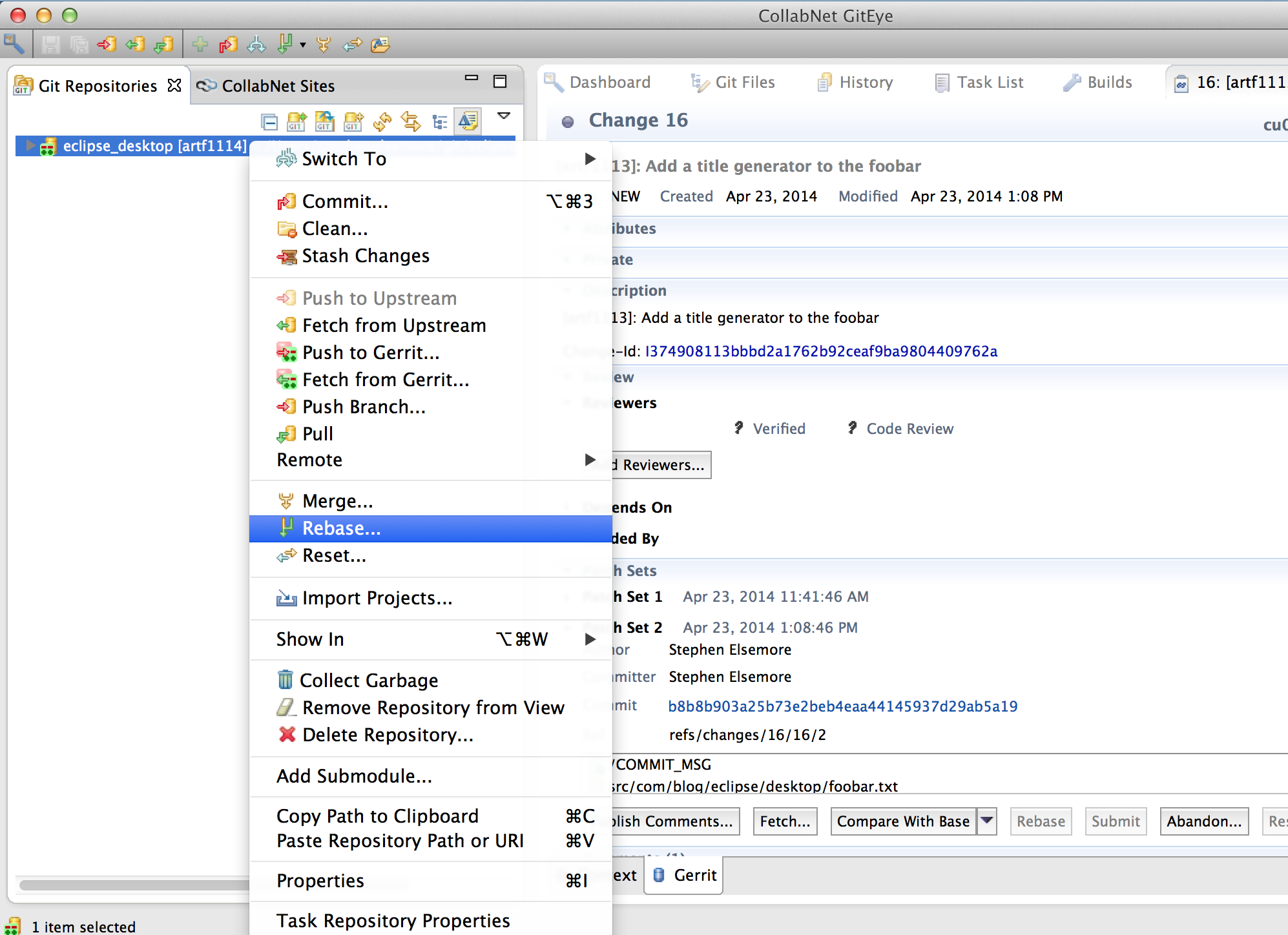 Gerrit Dependency Management with GitEye image025 Gerrit Dependency Management with GitEye