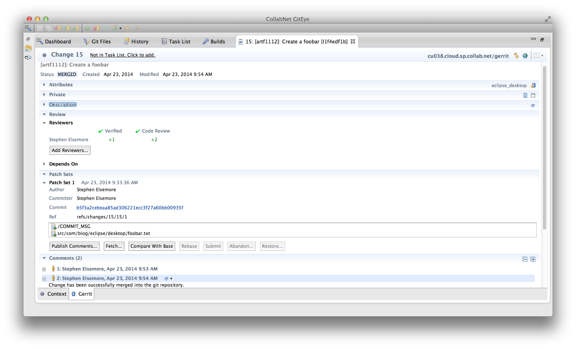 Gerrit Dependency Management with GitEye image213 Gerrit Dependency Management with GitEye